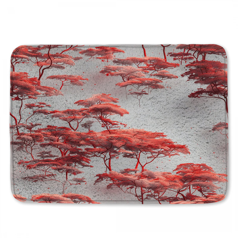 Tapis de bain Red Canopy Trees, L 24 po x L 17 po