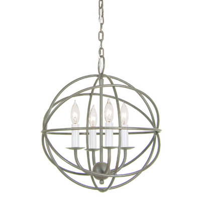 Politte 4 - Light Aged Silver Unique/Statement Pendant