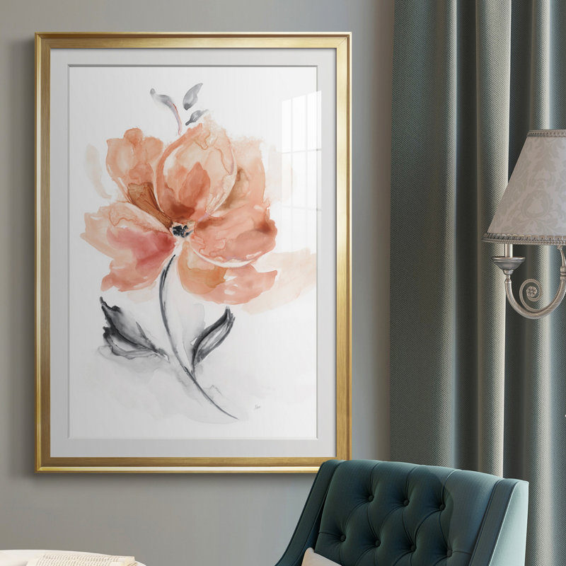 Soft Sensation I - Peinture sur toile encadrée, Or, H 30,5 po x l 42,5 po x P 1,5 po