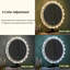 Round Led Makeup Mirror, Vanity Mirror With Acrylic Transparent Frame