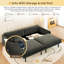 Canapé-lit convertible - tissu chenille et siège profond, canapé Cloud moderne avec port USB et coussin 2-en-1, canapé-lit coulissant-1604715463