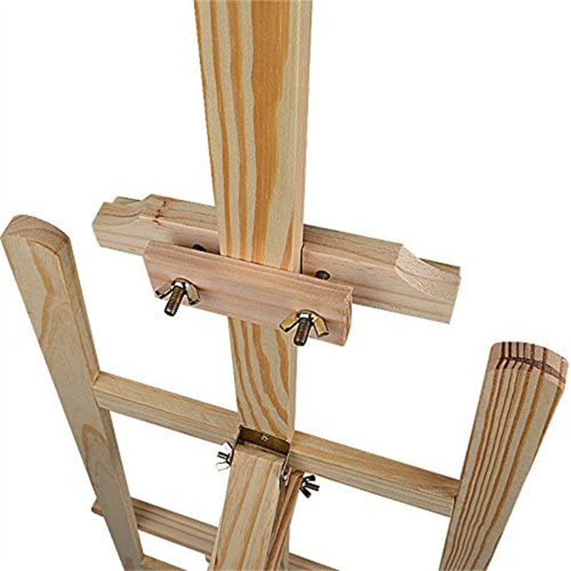 Gargi Ebern Designs Folding Wood Tripod Easel, Oak, 180'Hx51'Wx45'D