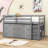 Jakilah Kids Loft Bed with Drawers-991918702-991918703