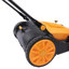 41" Outdoor Hand Push Sweeper, Street Pavement Walk-Behind Sweeping Tool