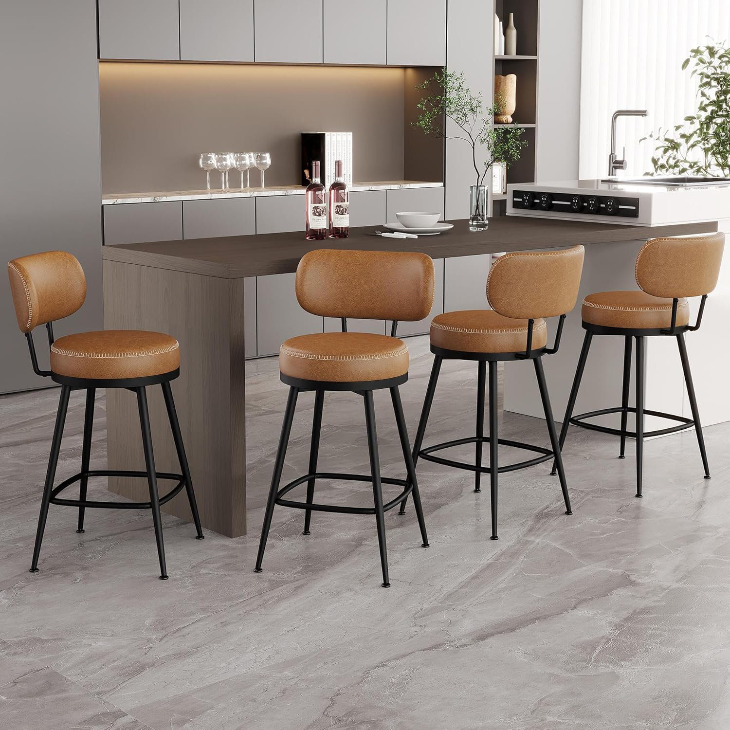 Mid Century Sleek Modern Bar Stools Corrigan Studio® Bar Stools