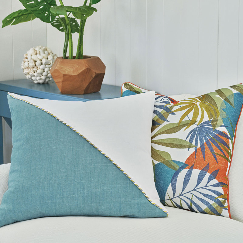 Kona Pillow Cover & Insert, Oahu Sorbet, Square 22"