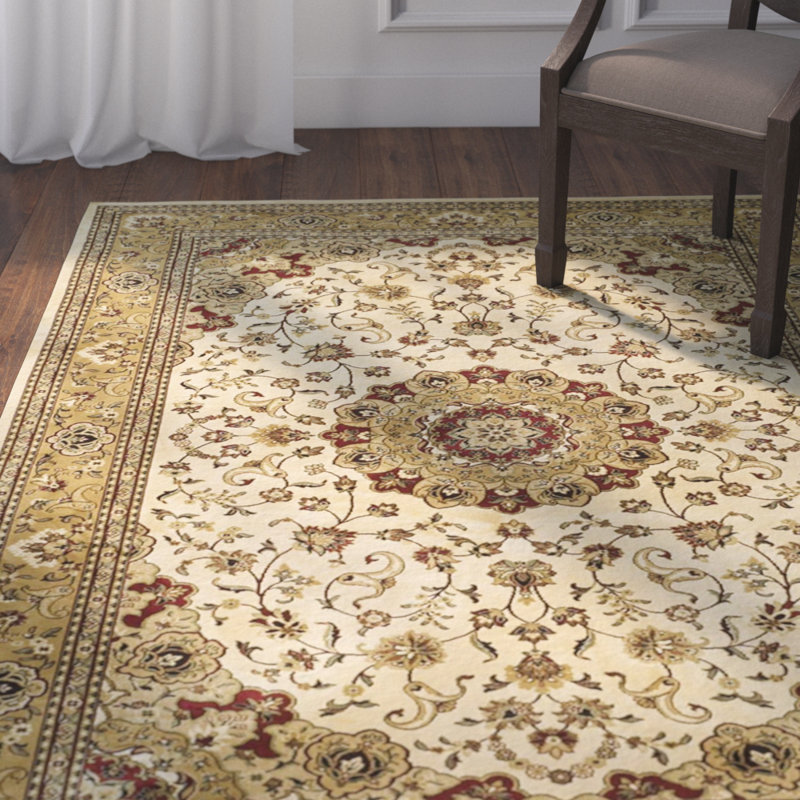 Tapis en viscose Randalholme, Forme rectangulaire : 2 pi 3 po x 3 pi 6 po