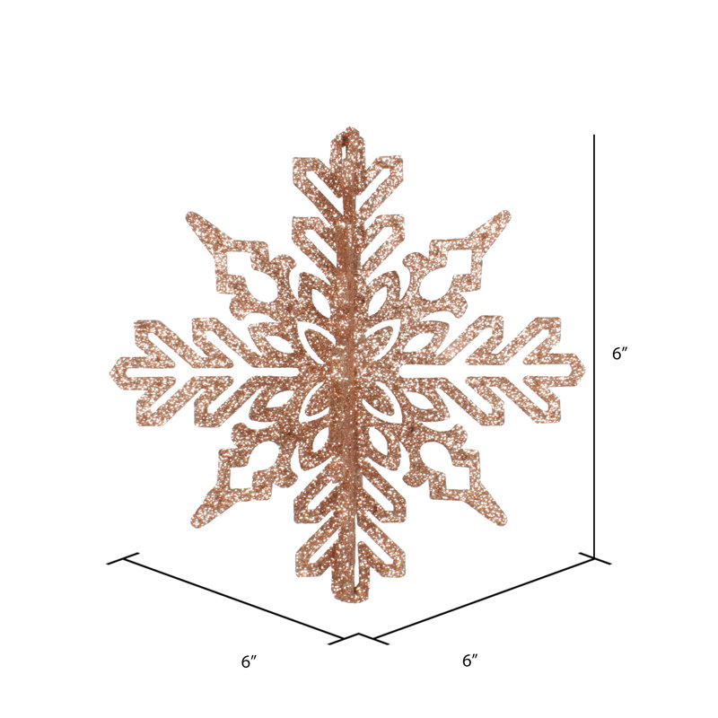 Ornement flocon de neige 3D, Café au lait