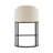 27" H Counter Height Bar Stools Set of 3, Modern Counter Stools with Curved Backrest and Arms, Black Metal Frames, Linen Fabric Upholstered Barstools for Kitchen Island, Home Bar-318224817
