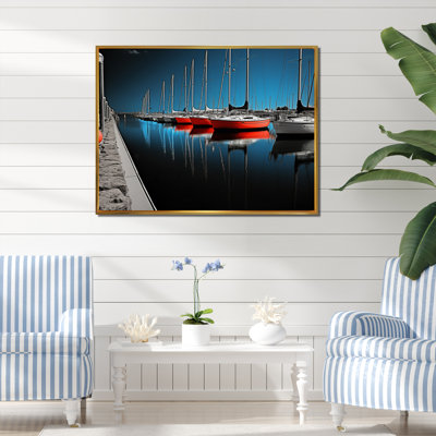 Port Portside Grace I - Nautical & Beach Wall Art Living Room