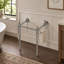 Pied de meuble-lavabo autoportant seulement, 23 po, argent