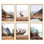 Art mural encadré, ensemble de galerie de collage, nature sauvage rustique, cerf majestueux et forêt d'automne, illustrations, nature, décoration, coloré pour le salon, la chambre à coucher, le bureau