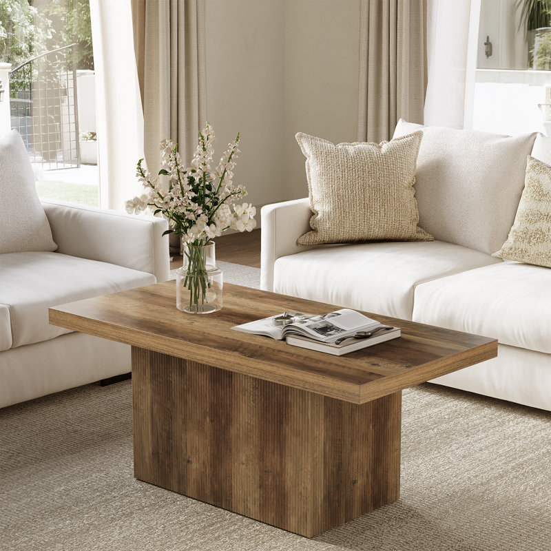 Grande table basse avec piédestal de 47 po