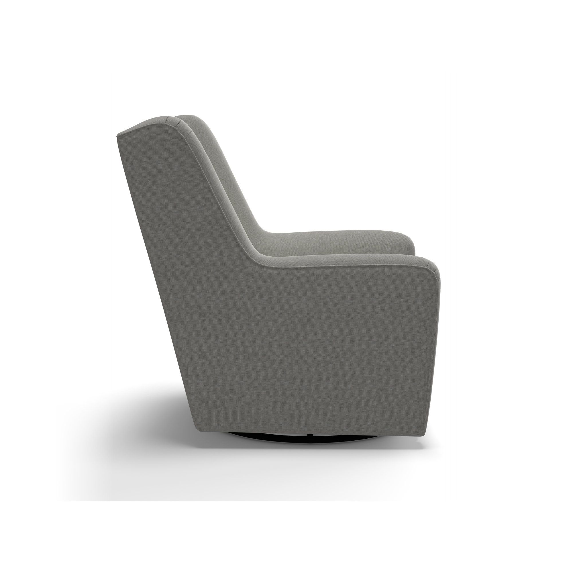 Upholstered Swivel Glider, Snow Ivory Performance