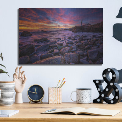 «Red Skies In Morning» par Rick Berk, art mural en métal