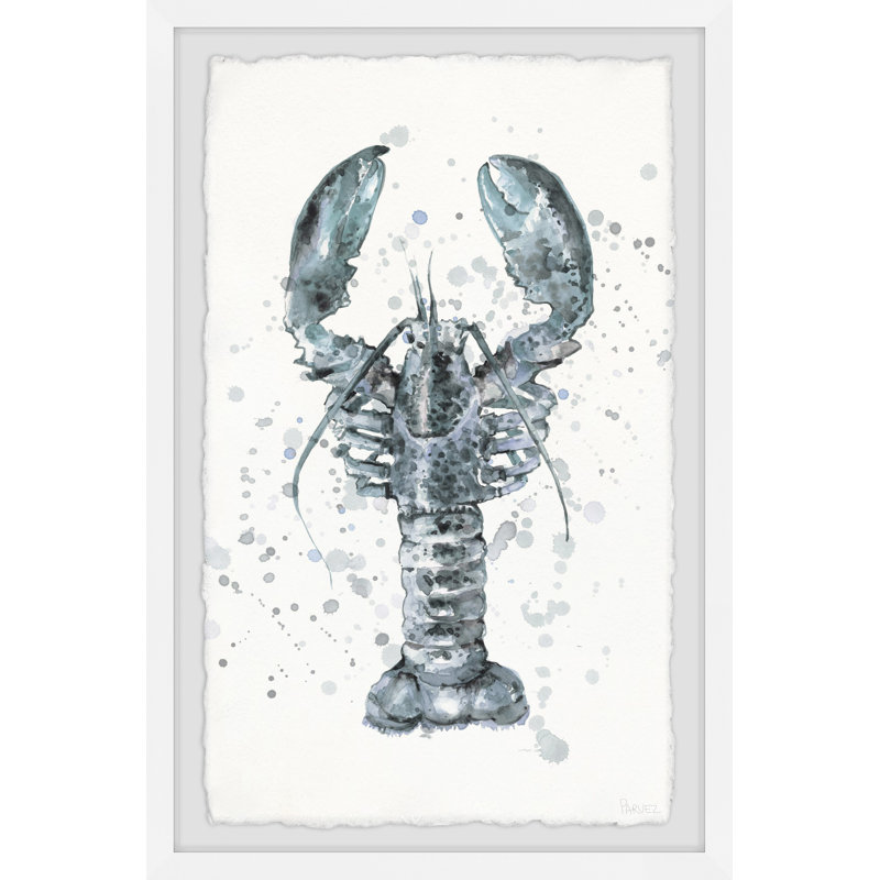 «Mighty Grey Lobster», reproduction encadrée, H 24 po x l 16 po x P 1,5 po