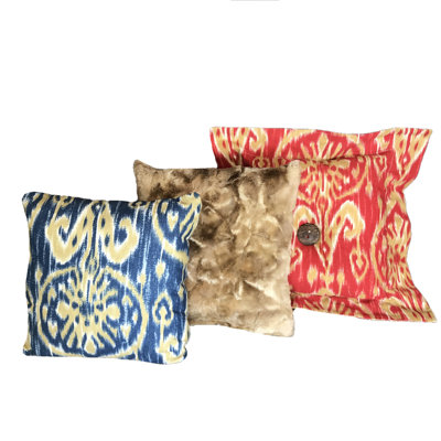 Sidekick 3 Piece Cotton Throw Pillow Set