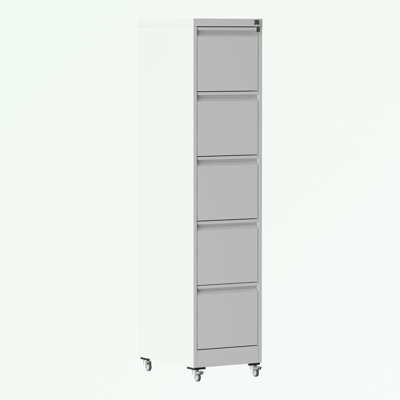 metal frame File Cabinet with 5 Drawers and wheels
