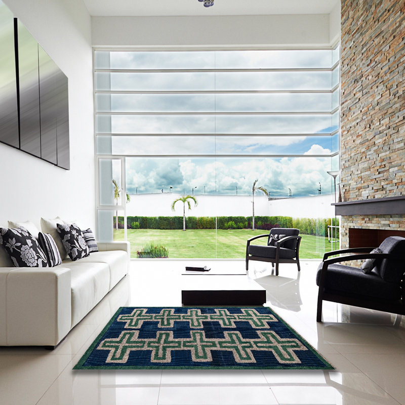Abstract Indoor Rug, Square 3'