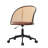 Clarrisa Mid-Century Modern Office Chair with Arc-Shaped Back-1230678488