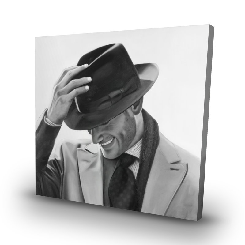 Well-dressed man - 32"x32" art on canvas