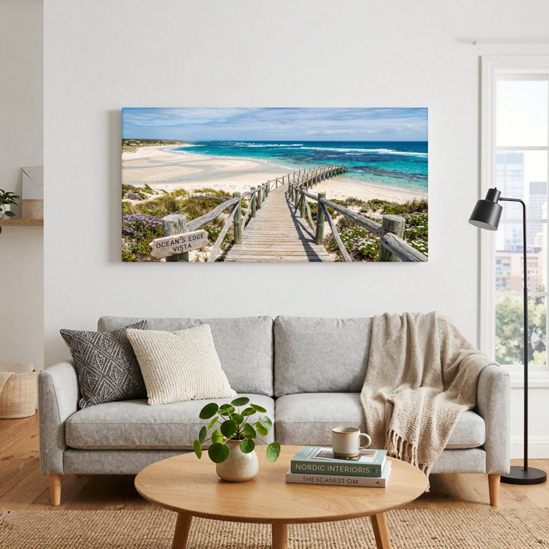 «Ocean Vista», reproduction d'art sur toile, ensemble de 1, 5828