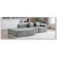 Modern Narrow Console Table for Entryway and Sofa, Grey Laminate Top with Black Metal Frame, Space-Saving Design