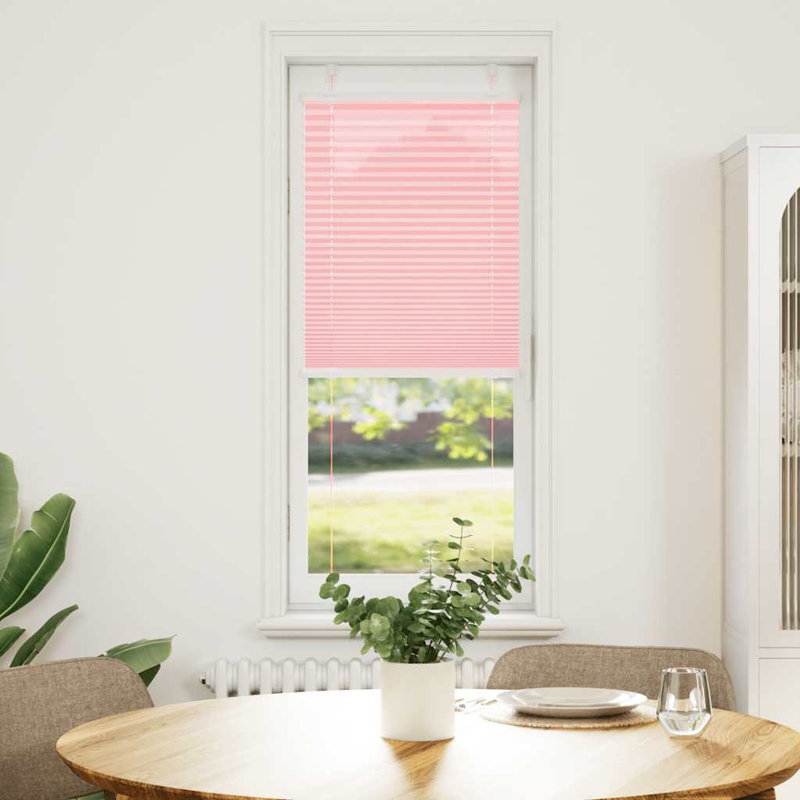 Room Darkening Pleated shade, Pink, 40cmW x 100cmL