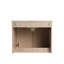 Meuble-lavabo flottant simple 36 po avec armoire supérieure, lavabo en céramique et conception sans poignée-132949840-132949839