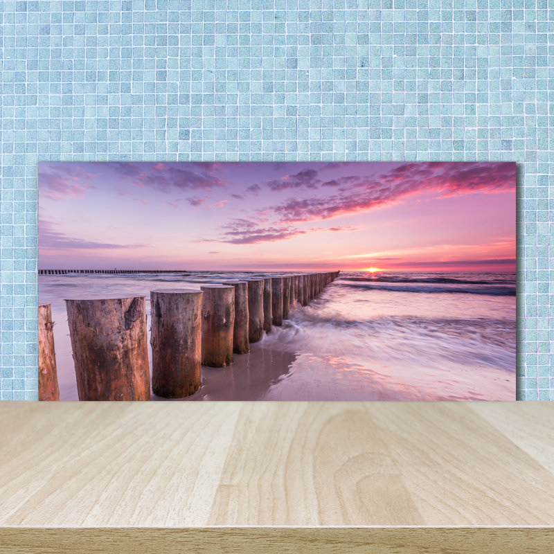 Amasya 50cm W x 100cm L Glass Peel and Stick Panel