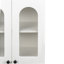 Armoire murale en verre arquée avec portes réglables