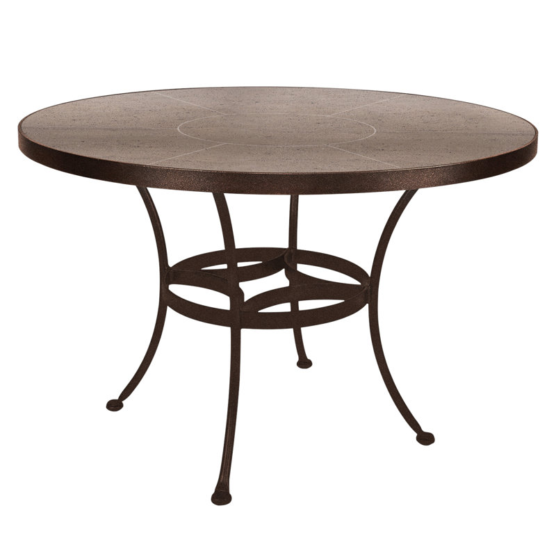 Outdoor Round Dining Table, 42" W x 42" L x 29.5" H, Canyon Taupe, Copper Creek