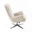 Fauteuil d'appoint pivotant confortable avec repose-pieds-1940849122