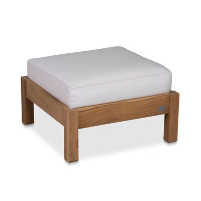 Jackson Outdoor Teak Ottoman with Cushion -  Birch Lane™, 99625EF362DF4A8590DFFBBEE1D6850A