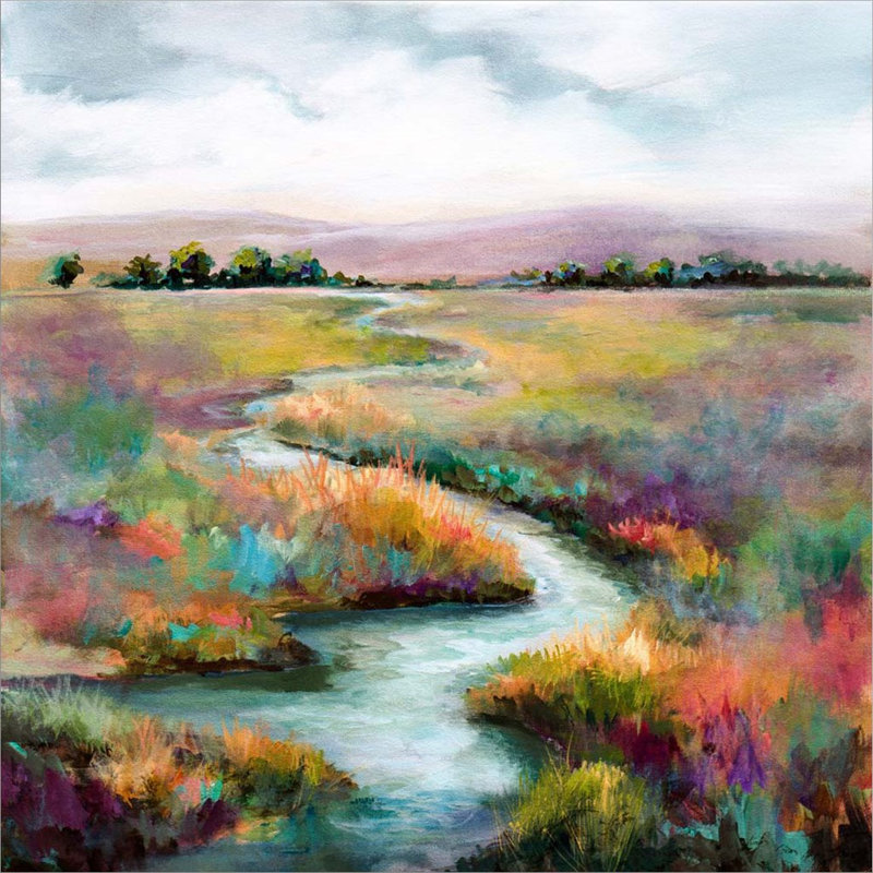 "Méandre" par Karen Hale, art mural sur toile