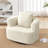 41"W Upholstered Lounge Swivel Chair with Pillow-Beige-2124214773