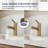 Single Hole Pull-Out Bathroom Faucet, Metal 2-Function Sprayer Bathroom Sink Faucet with Drain Assembly-120156950