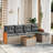 Vidaxl Garden Sofa Set Grey