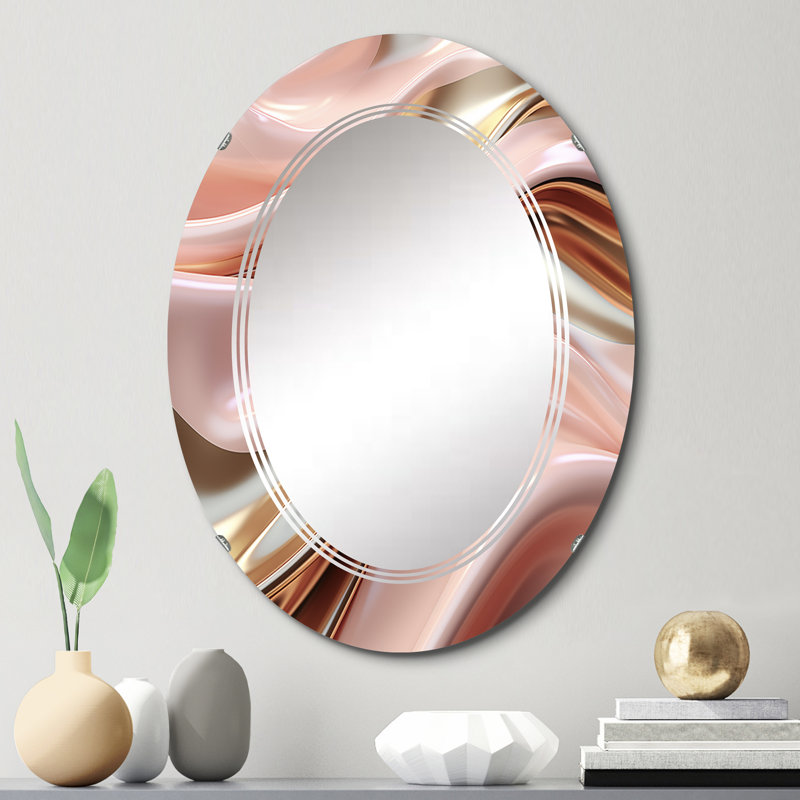 Aubade - Miroir mural moderne ovale, 30 po x 20 po