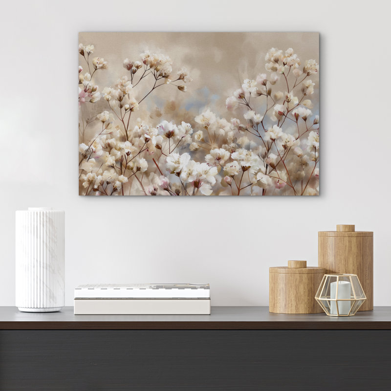 «Soft Neutral», reproduction d'art sur toile encadrée, Toile tendue, 32" H x 48" W x 1.5" D