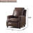 31.1''  Wide Classic and Overstuffed Soft Faux Leather Push Back Recliner with Nailhead Trims-1591826226