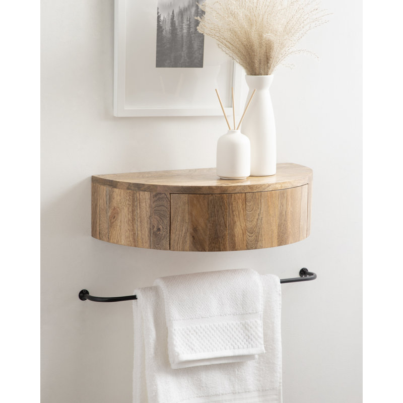 Lought Solid Wood End Table, Natural