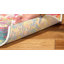 Tapis ivoire / multicolore à motif abstrait Felty-1792873762