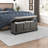 Oakham Linen Upholstered Storage Bench-231895753