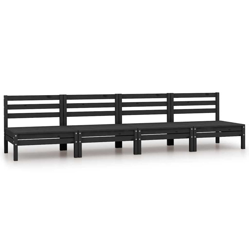 Sheriah 4 Piece Multiple Chairs Seating Group, Black