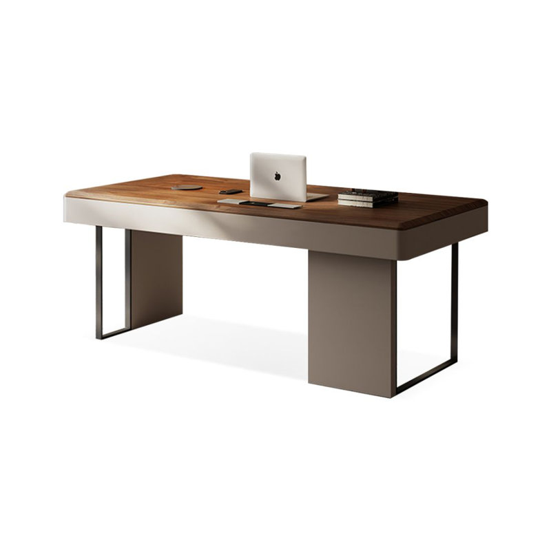 Bureau d'écriture avec tiroirs Burlywood, 29.53" H*55.12" W*27.56" D