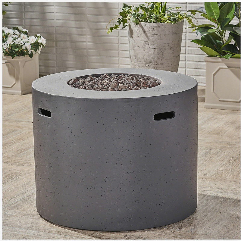 31-inch Round Fire Pit - 40,000 Btu, Dark Gray