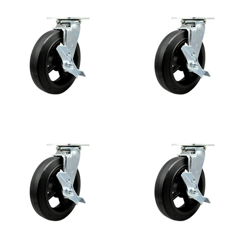Rubber on Steel Caster