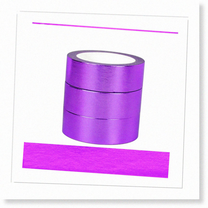 3 Rolls Metallic Washi Tape Set