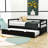 Twin Wooden Daybed with Twin Size Trundle-1877143001
